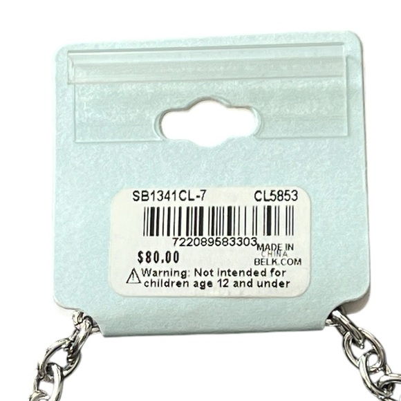 Silverworks CZ Floating Charm Locket Charm bracelet for Mom 7.5” - Picture 6 of 7